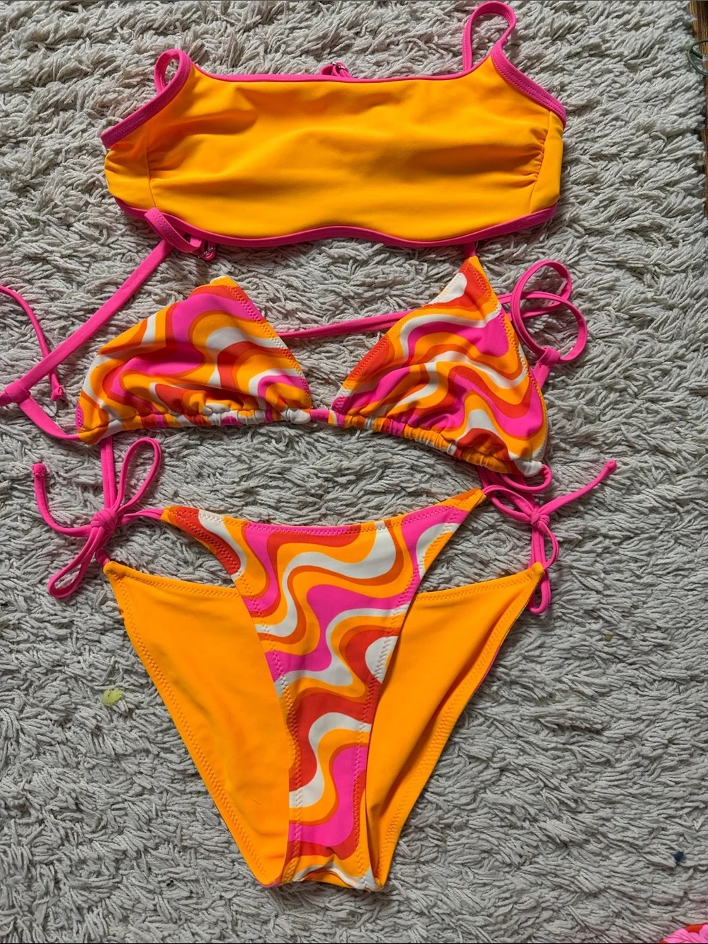 Reversible target swim suit